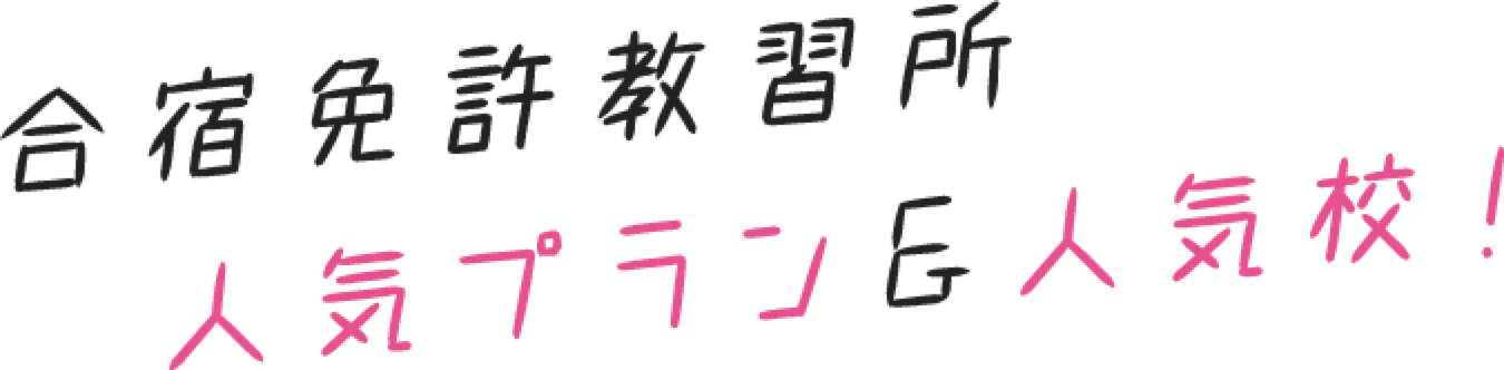 合宿免許教習所人気プラン＆人気校