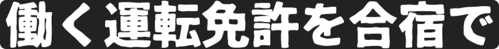 仕事に活かせる仕事に活かせるプロ免許も「合宿免許」がオススメ